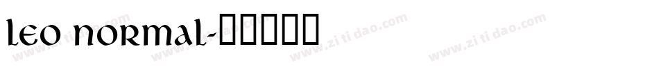 Leo Normal字体转换